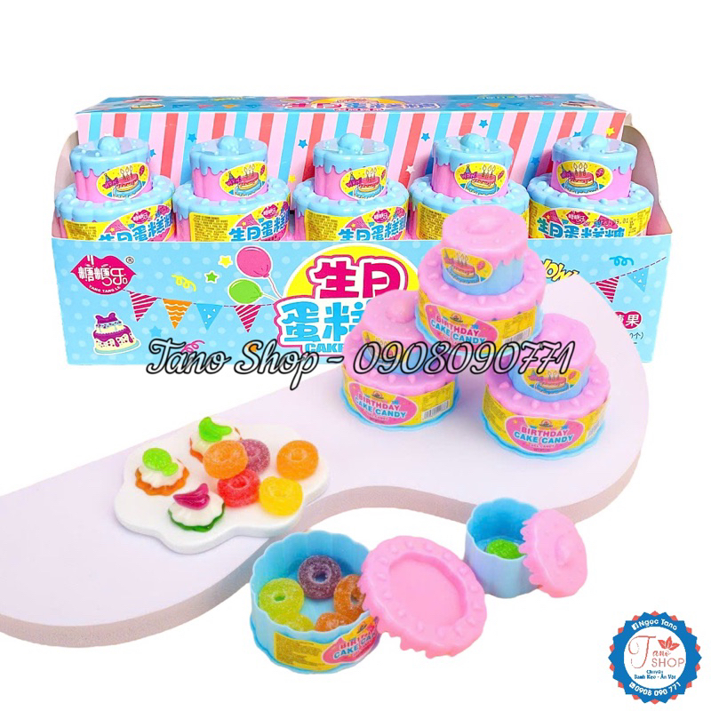 Một set kẹo dẻo hình bánh sinh nhật cho bé | Ăn vặt trẻ em ngon rẻ