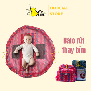 Balo Rút Thay Tã Cho Bé - BEESMART - Mềm Chống Thấm Đã Được Kiểm Định