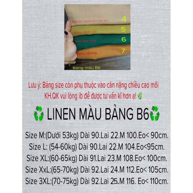 Quần Linen SUÔNG TRƠN B9 - ĐÃ XỬ LÝ ĐỘ RÚT