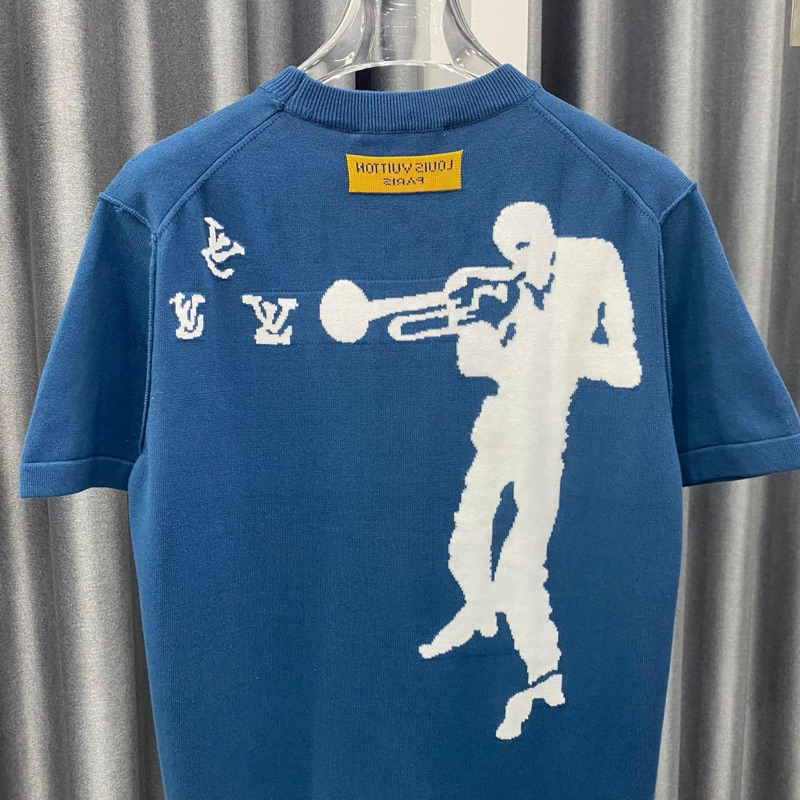 Áo phông len - Louis Vuitton - LV thổi kèn new SS2023