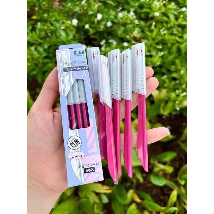HÀNG NHẬT Dao Cạo Lông Mặt Lông Mày Nhật Bản Kai Beauty Lưỡi Dao Trơn