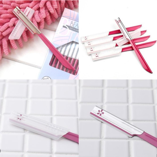 HÀNG NHẬT Dao Cạo Lông Mặt Lông Mày Nhật Bản Kai Beauty Lưỡi Dao Trơn