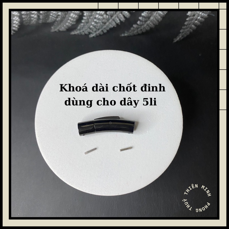 Khoá titan cao cấp làm vòng tay, vòng cổ dây 2li - 5li siêu bền không bay màu