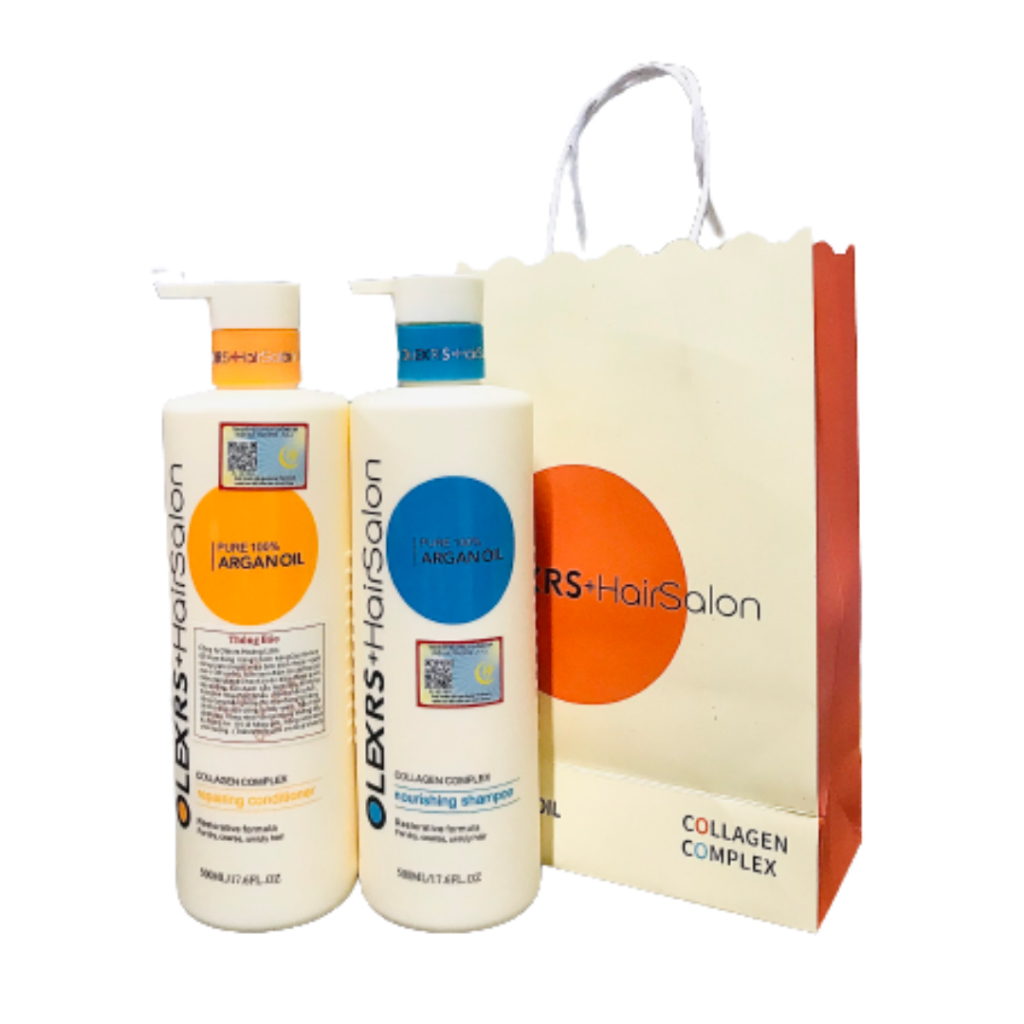 Dầu Gội Olexrs Argan Oil Collagen Hair Salon Chính Hãng 500ml/960ml