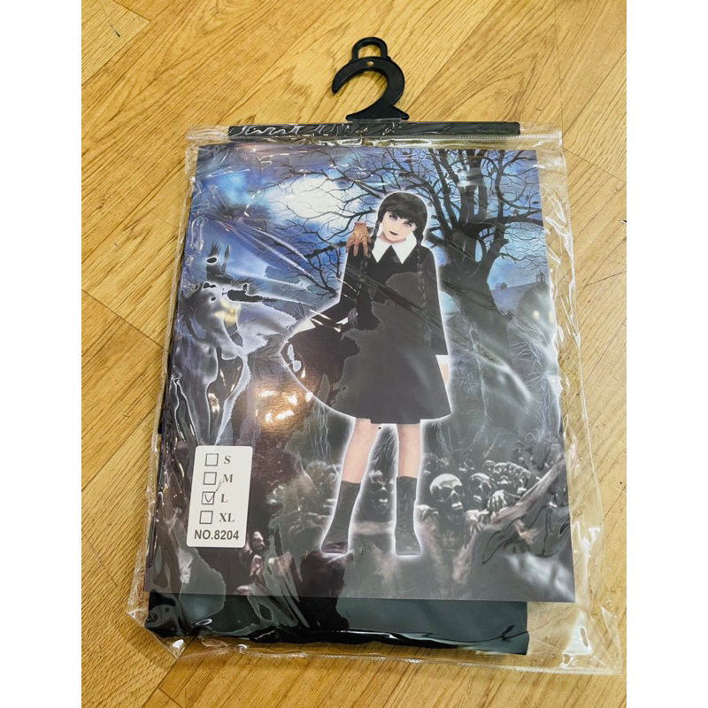 Bộ trang phục Wednesday Cosplay Đầm Addams family hóa trang HALLOWEEN / váy hoá wednesday addams hoá trang HALLOWEEN