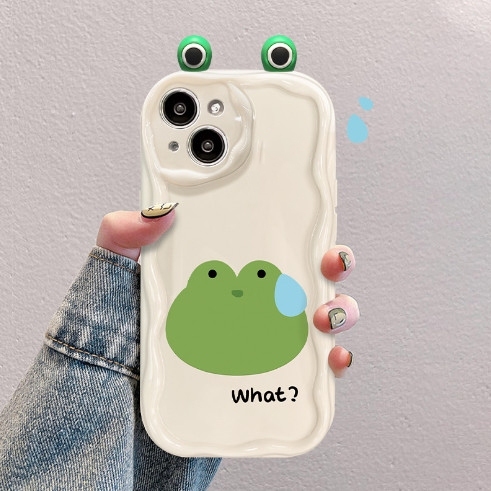 Ốp lưng iphone tai Ếch Gấu dễ thương viền sóng cho 6s/6splus/7/7plus/8/8plus/x/11/12/13/14/max/prm xx58