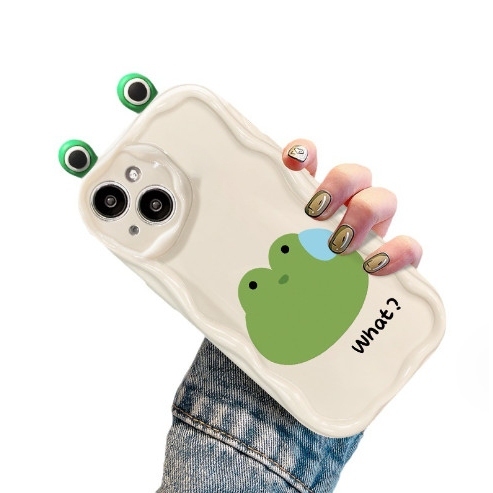 Ốp lưng iphone tai Ếch Gấu dễ thương viền sóng cho 6s/6splus/7/7plus/8/8plus/x/11/12/13/14/max/prm xx58