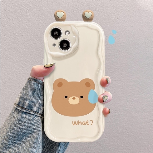 Ốp lưng iphone tai Ếch Gấu dễ thương viền sóng cho 6s/6splus/7/7plus/8/8plus/x/11/12/13/14/max/prm xx58