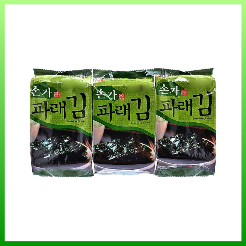 Lốc 3 Gói Rong Biển Ăn Liền Hàn Quốc Godbawee Green Sonka 5gr