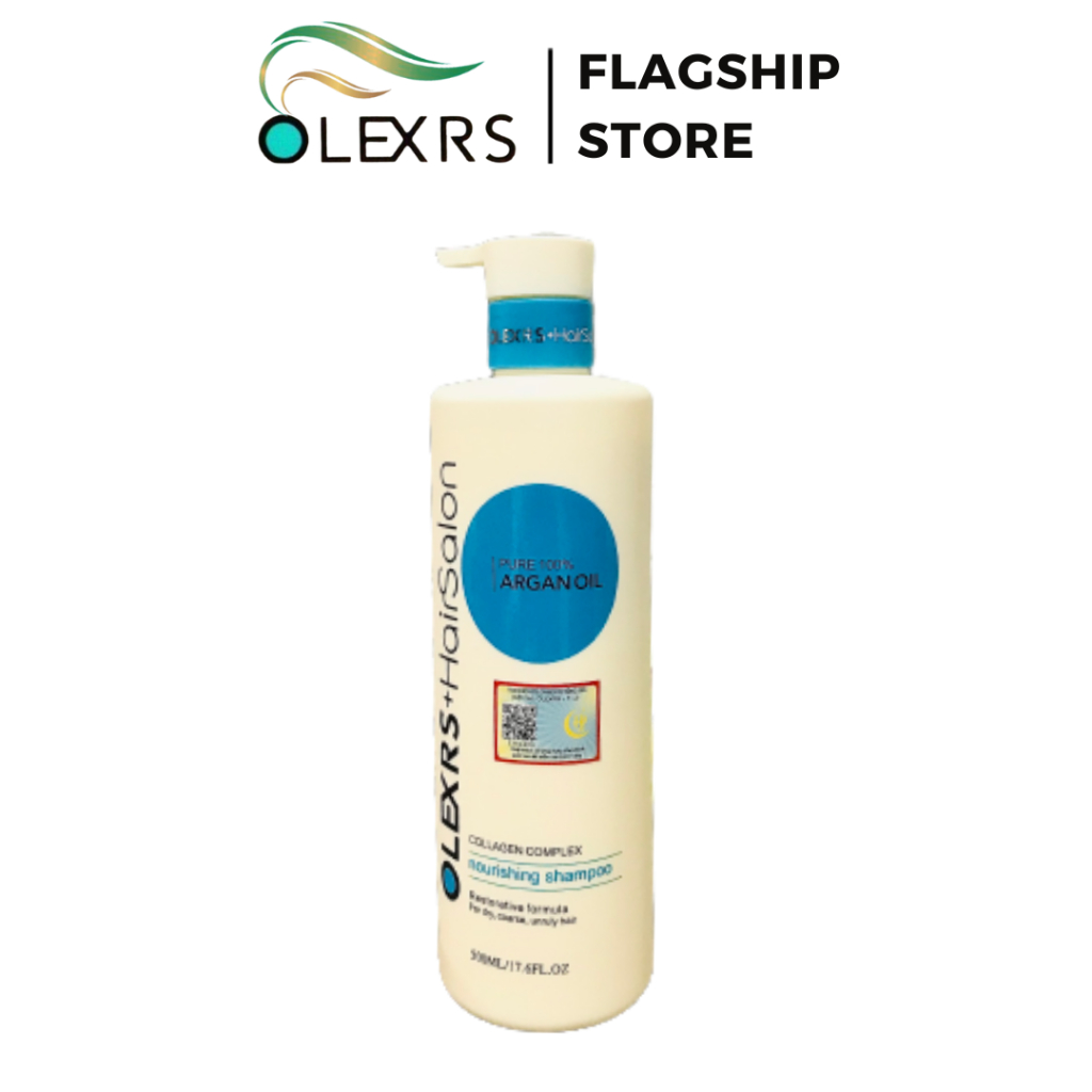 Cặp Dầu Gội Xả Olexrs Argan Oil Collagen Hair Salon Chính Hãng 500ml