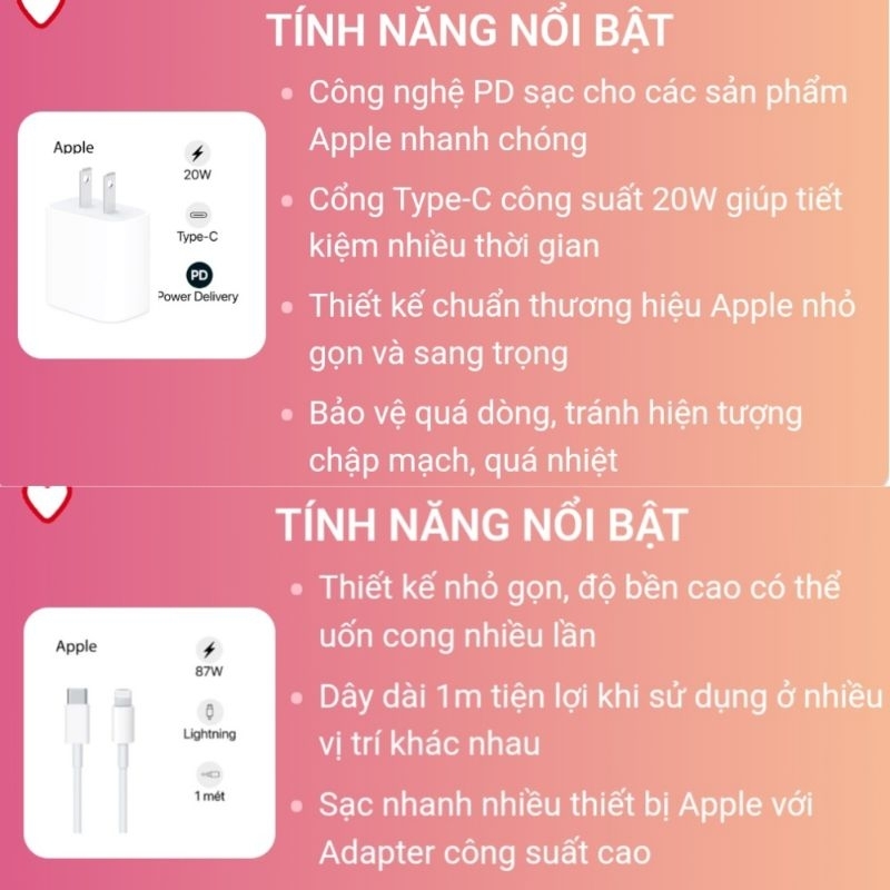 Bộ Sạc Nhanh PD 20W, Cam Kết Thời Gian Sạc Nhanh, Không Nóng Máy, Chống Cháy Nổ AKA1SY Bảo Hành 12 Tháng