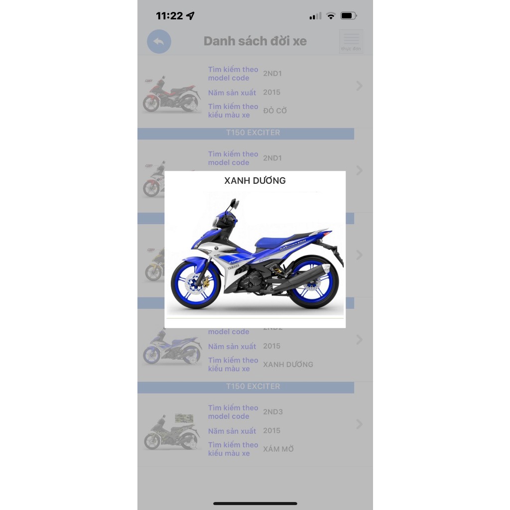 Tem Mặt Nạ Yamaha Exciter 150 2015 Chính Hãng