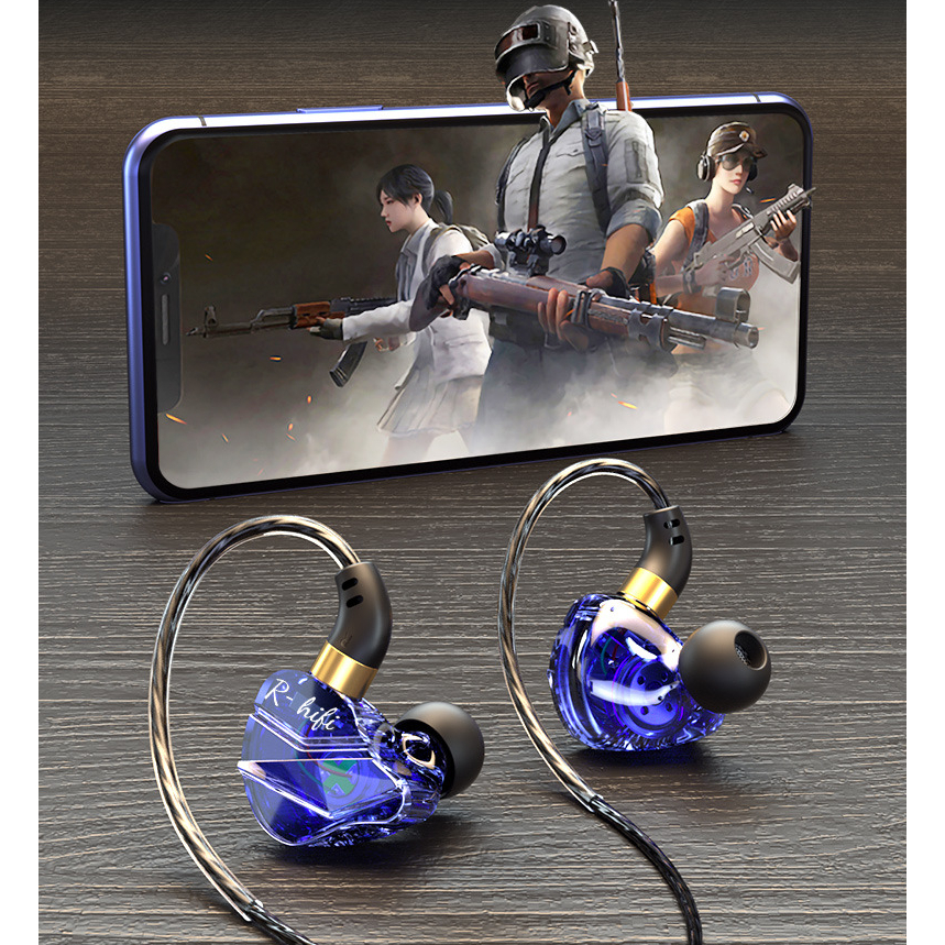 Tai nghe có dây nhét tai S16 gaming chân 3.5 âm thanh hifi sống động chống ồn cao thiết kế sáng tạo , bảo hành 12 tháng