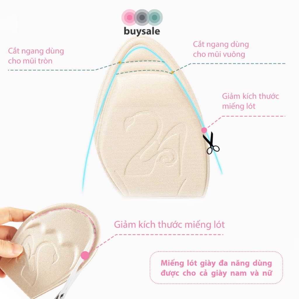 Lót giày 4D bảo vệ lòng bàn bàn chân và chống trượt về phía trước - buysale - BSPK181