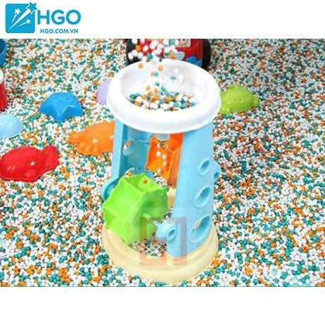COMBO 5kg Hạt sỏi, hạt muồng, hạt sứ chơi +  đồ chơi xúc cát. Sỉ liên hệ 0901.765.742