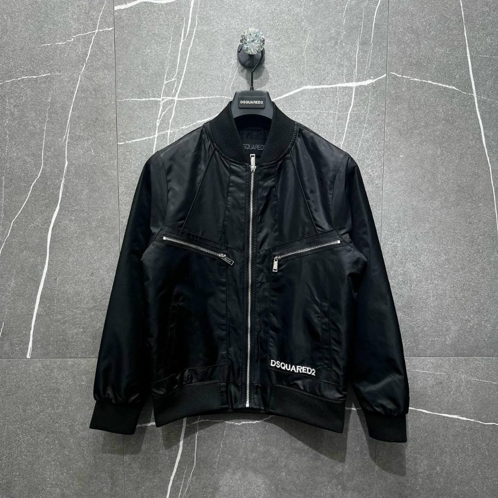 Áo Khoác Gió Thu Đông Nam Nữ Đẹp, Áo Khoác Bomber DSQ Chất Vải Gió Cao Cấp Phong Cách Thời Trang