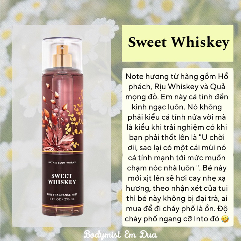 Xịt Thơm Toàn Thân - SWEET WHISKEY