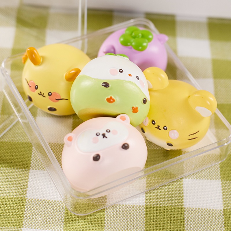 Đồ chơi Blind Box hộp mù, túi mù mô hình ngẫu nhiên 12 con giáp phiên bản trái cây mini thơm ngon TRÁI CÂY 12 CON GIÁP