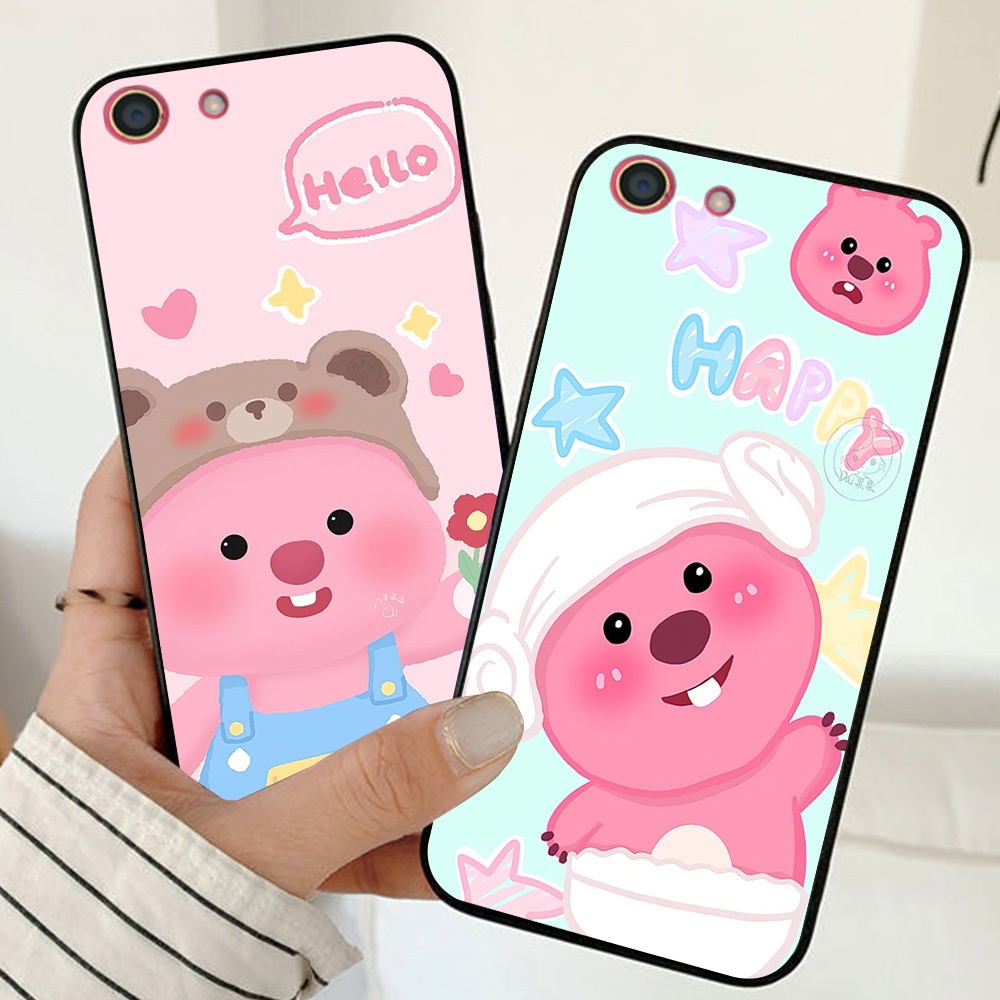 Ốp lưng oppo f1S / oppo f3 / oppo f3 plus in hình loopy super cute hồng