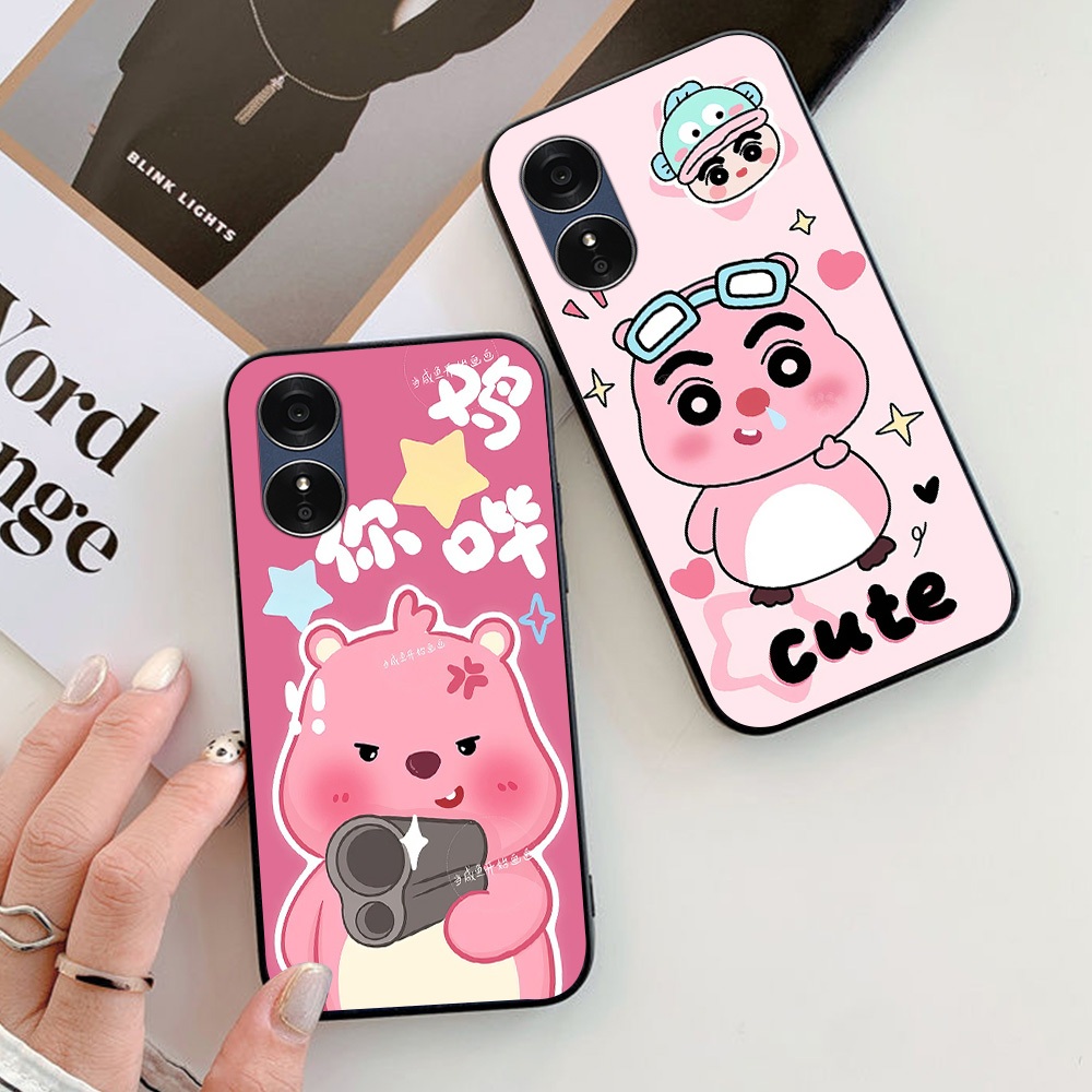 Ốp lưng oppo a17 / a17k / oppo a38 / oppo a18 in hình loopy super cute hồng