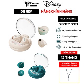 Tai nghe bluetooth DISNEY QST1 , tai nghe không dây true wireless chính hãng dành cho nữ , cảm ứng đa điểm, chống ồn , b
