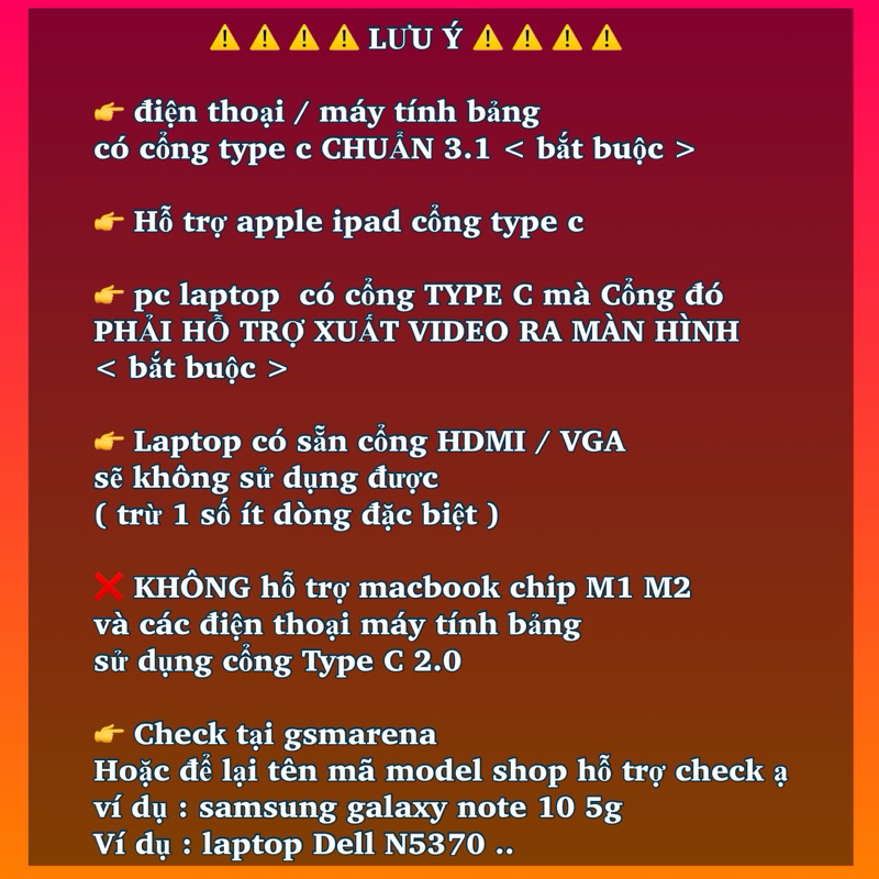 Cáp chuyển đổi Type C sang HDMI 4K  xuất hình ảnh màn hình, máy chiếu. hỗ trọ Samsumg DEX