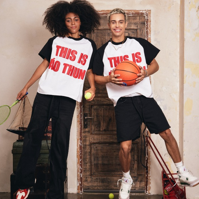 Áo raglan THIS IS ÁO THUN - 100% cotton 300gsm  - chính hãng THBBRAND