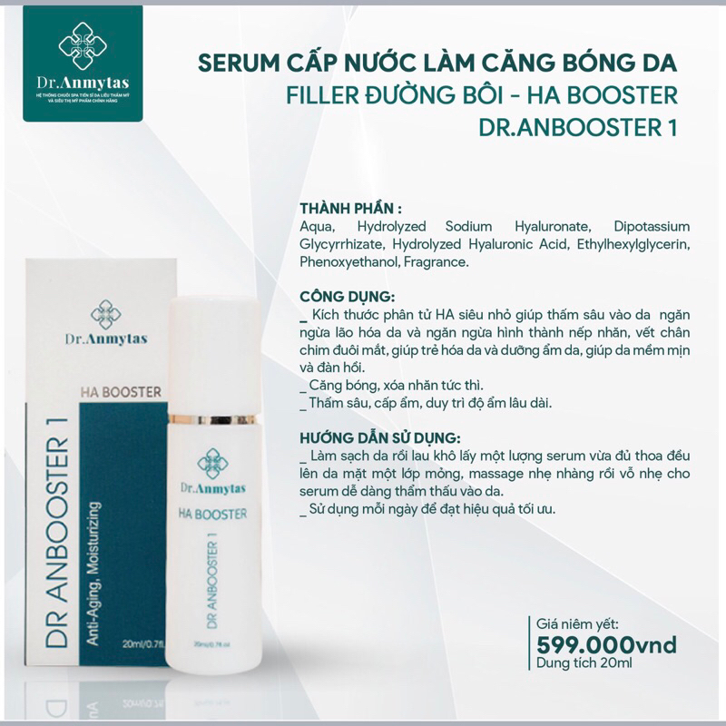 Serum HA Cấp Ẩm Căng Bóng Dr.Anmytas