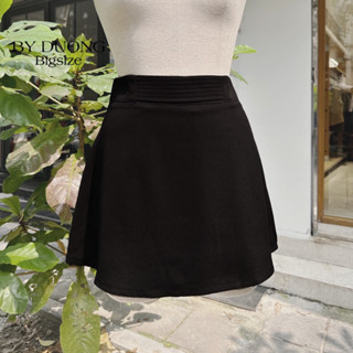 Chân váy ngắn dáng xoè chữ A cạp hoạ tiết BIGSIZE (60-85KG) QCV06 - [BY DUONG BIGSIZE]