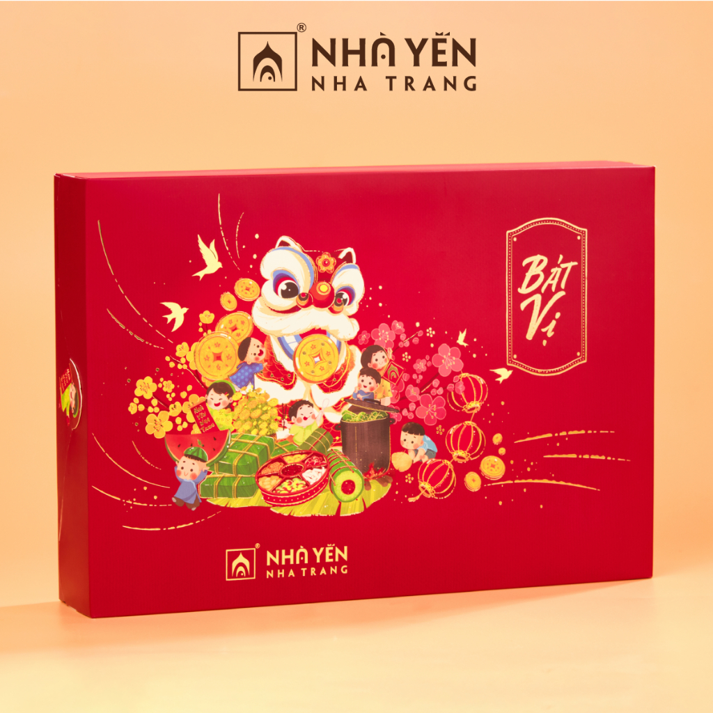 Tổ yến chưng sẵn Bát Vị Nhà Yến Nha Trang Hộp 8 lọ Tổ yến chưng đường phèn Yến sào chưng sẵn Set yến chưng Nước yến