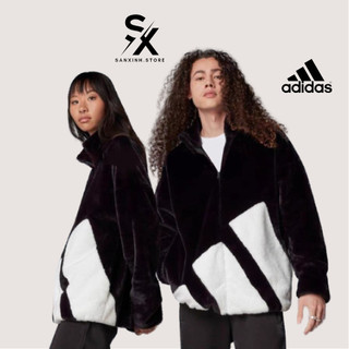 Áo khoác lông ADIDAS chất lông mềm mại ,form rộng nam nữ phong cách unisex 3 lớp dày dặn sờ mềm dữ ấm tốt chất lượng c