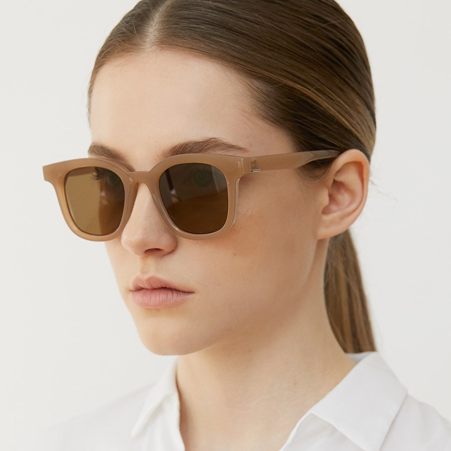 Kính râm chống tia UV hãng NICOLE Hàn Quốc NI5303 gọng vuông màu nâu/đen