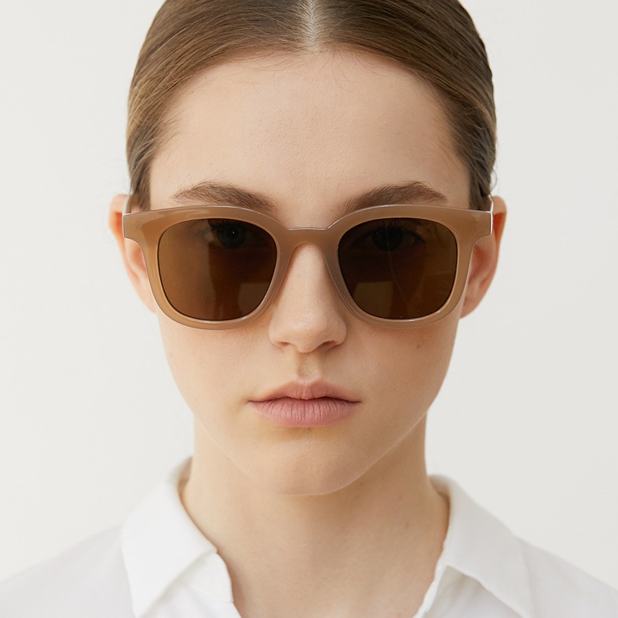 Kính râm chống tia UV hãng NICOLE Hàn Quốc NI5303 gọng vuông màu nâu/đen