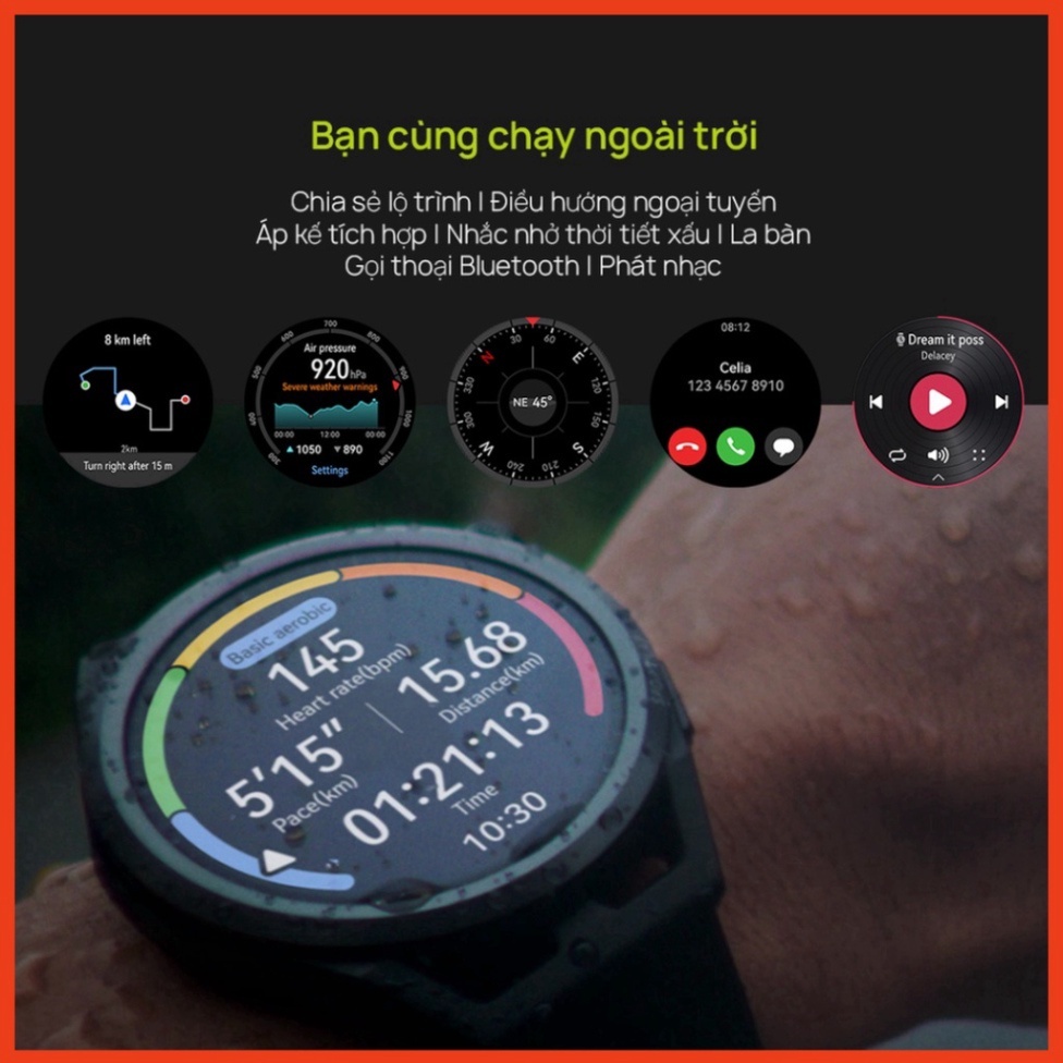 Đồng Hồ Thông Minh HUAWEI WATCH GT Runner 46mm ⚡ CHÍNH HÃNG ⚡ Chạy Bộ Khoa Học
