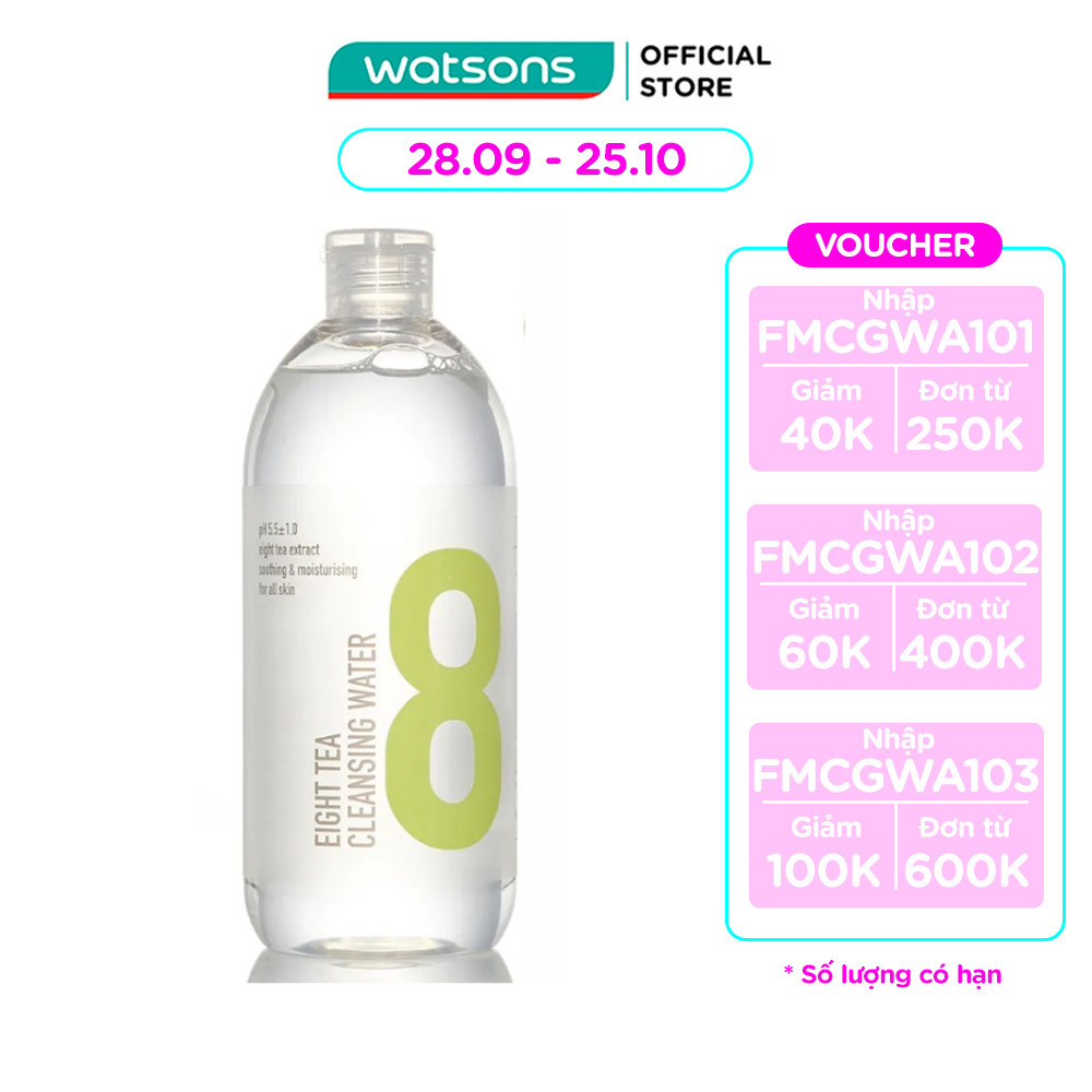 Tẩy Trang B.O.M Từ 8 Loại Trà Eight Tea Cleansing Water 500ml