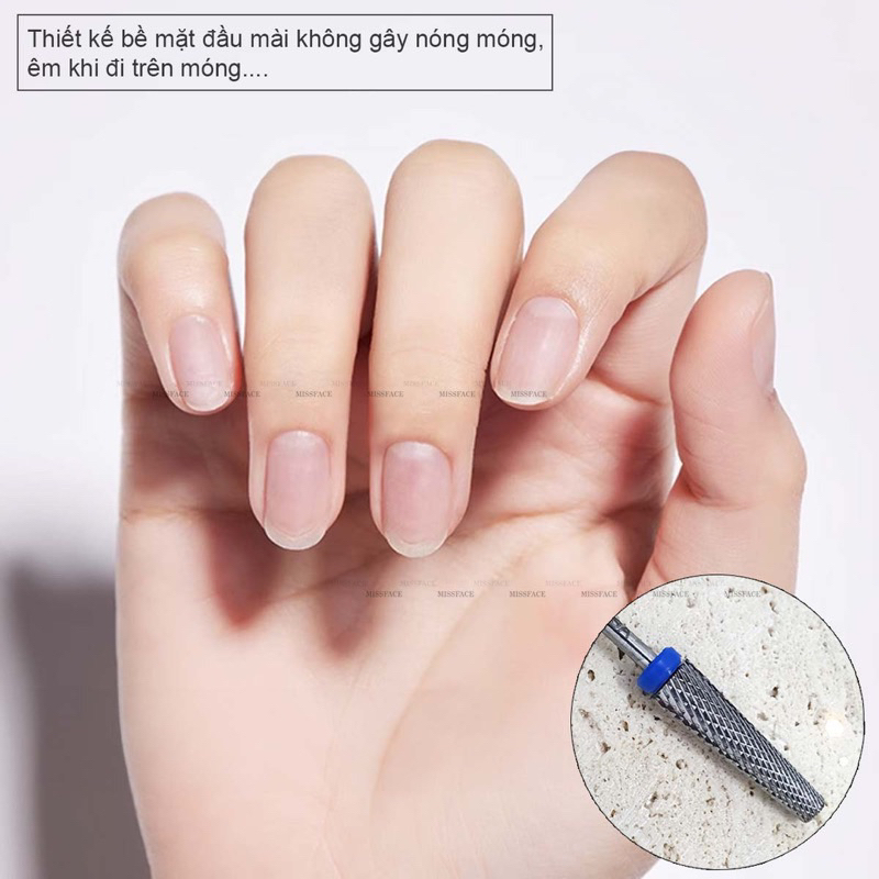 Đầu mài móng tay titan 5 in 1 dành cho mài form móng DÀI
