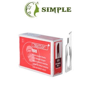 Dao 11, hộp 100 chiếc lưỡi dao mổ lăn mụn kiato các số 11 hàng chuẩn y tế chính hãng.
