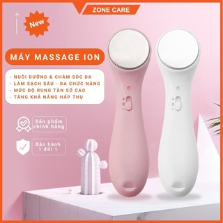 Máy massage mặt ion, máy điện di đẩy tinh chất nâng cơ mặt, máy rung massage mặt 2 chế độ