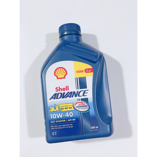 Nhớt shell advance 4t tay ga ax7 10w-40 800ml hàng chính hãng