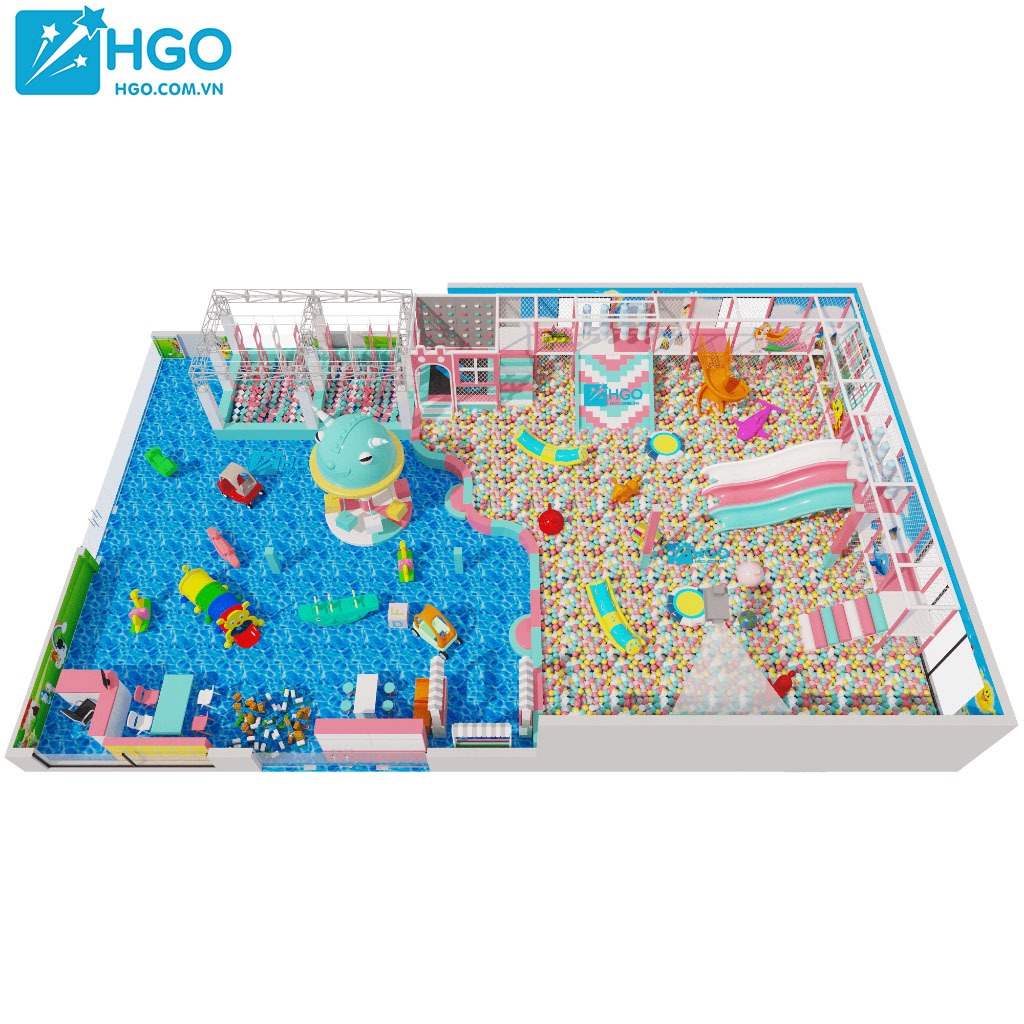 Mẫu thiết kế khu vui chơi liên hoàn trẻ em tại Huế