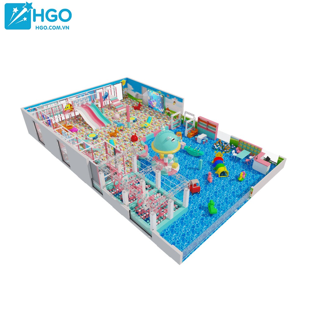 Mẫu thiết kế khu vui chơi liên hoàn trẻ em tại Huế