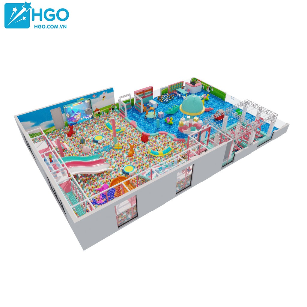 Mẫu thiết kế khu vui chơi liên hoàn trẻ em tại Huế
