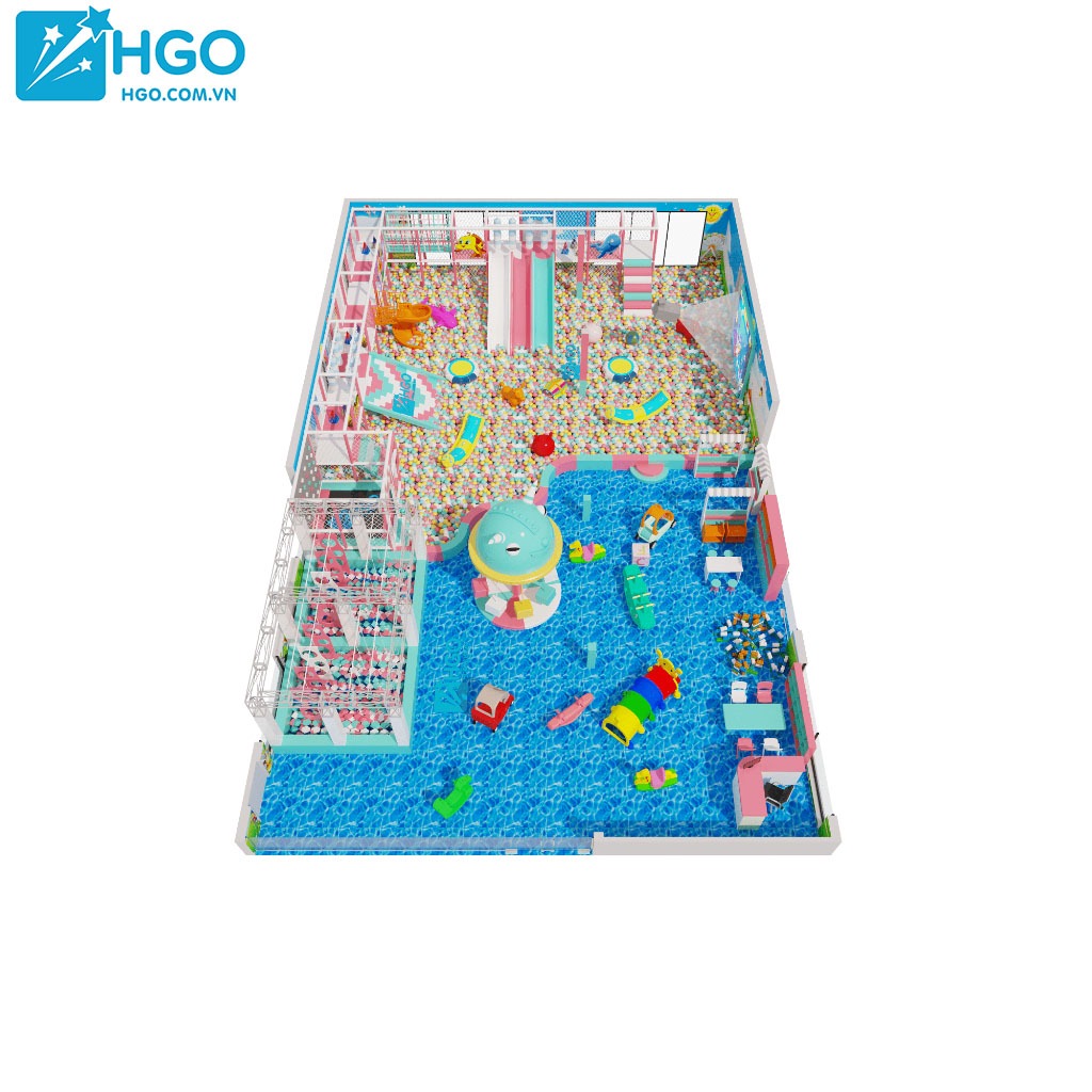 Mẫu thiết kế khu vui chơi liên hoàn trẻ em tại Huế