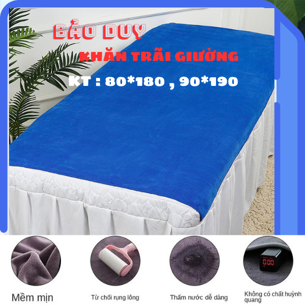 KHĂN TRẢI GIƯỜNG SPA♥FREESHIP♥Khăn 90*190 Microfiber loại xịn, mềm mịn thấm nước