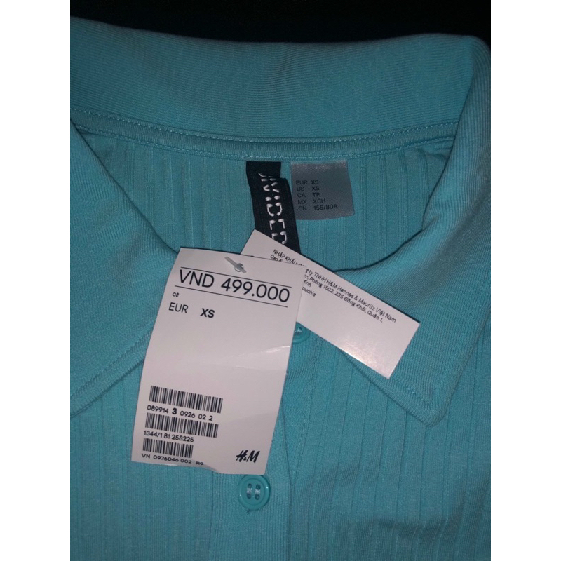 Thanh lý váy HM aqua tennis dress auth