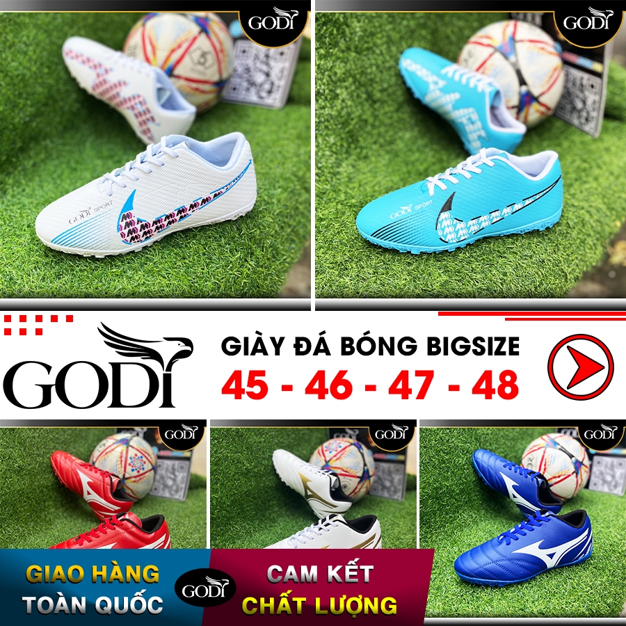 Giày đá bóng bigsize 45-46-47-48 giá rẻ. Giày đá banh sân nhân tạo số lớn cở to đẹp số 45 size 46 size 47 size 48 - GODI