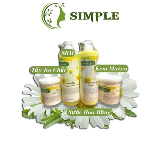  Bộ Chăm Sóc Da Cơ Bản Hoa Cúc Bộ 4 Chai Sữa Rửa Mặt Kem Massage Tẩy Da Chết chính hãng 