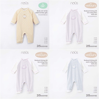 Nous - bodysuit nỉ thu đông nous beokids