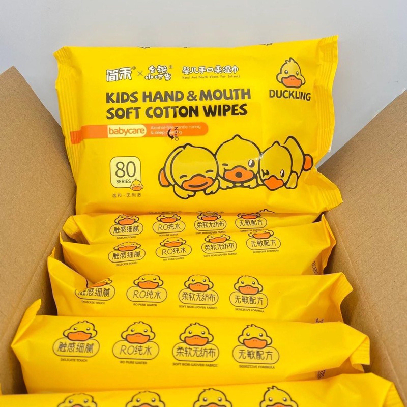 Thùng 10 Bịch  Khăn Giấy Ướt Con Vịt Siêu Hot Hit _THÙNG GIẤY