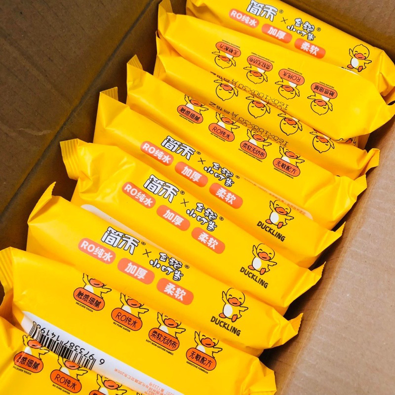 Thùng 10 Bịch  Khăn Giấy Ướt Con Vịt Siêu Hot Hit _THÙNG GIẤY